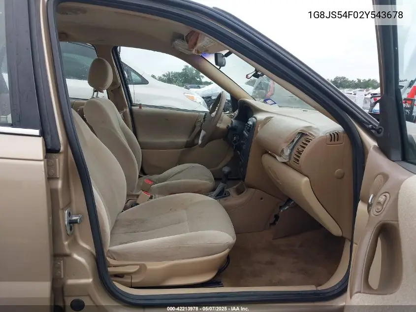 2002 Saturn L-Series L100 VIN: 1G8JS54F02Y543678 Lot: 42213978