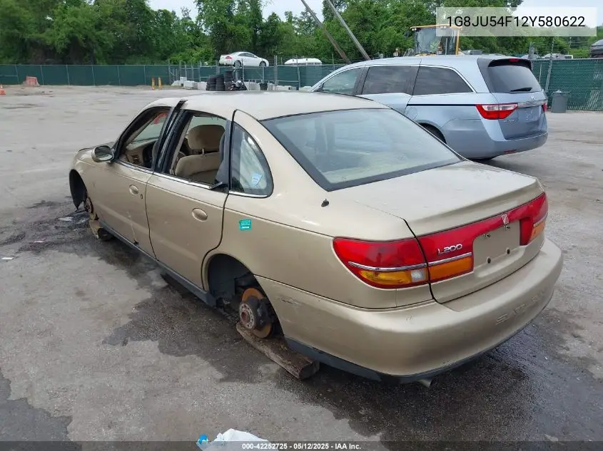 2002 Saturn L-Series L200 VIN: 1G8JU54F12Y580622 Lot: 42252725