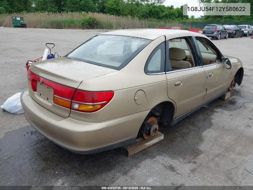 2002 Saturn L-Series L200 VIN: 1G8JU54F12Y580622 Lot: 42252725