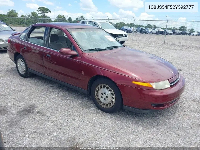 2002 Saturn L-Series L100 VIN: 1G8JS54F52Y592777 Lot: 42644774