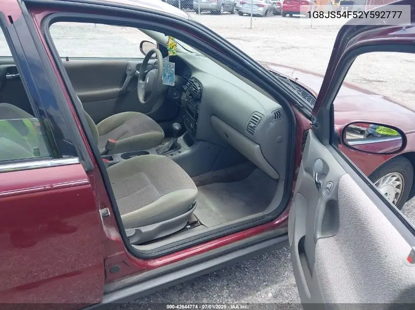 2002 Saturn L-Series L100 VIN: 1G8JS54F52Y592777 Lot: 42644774