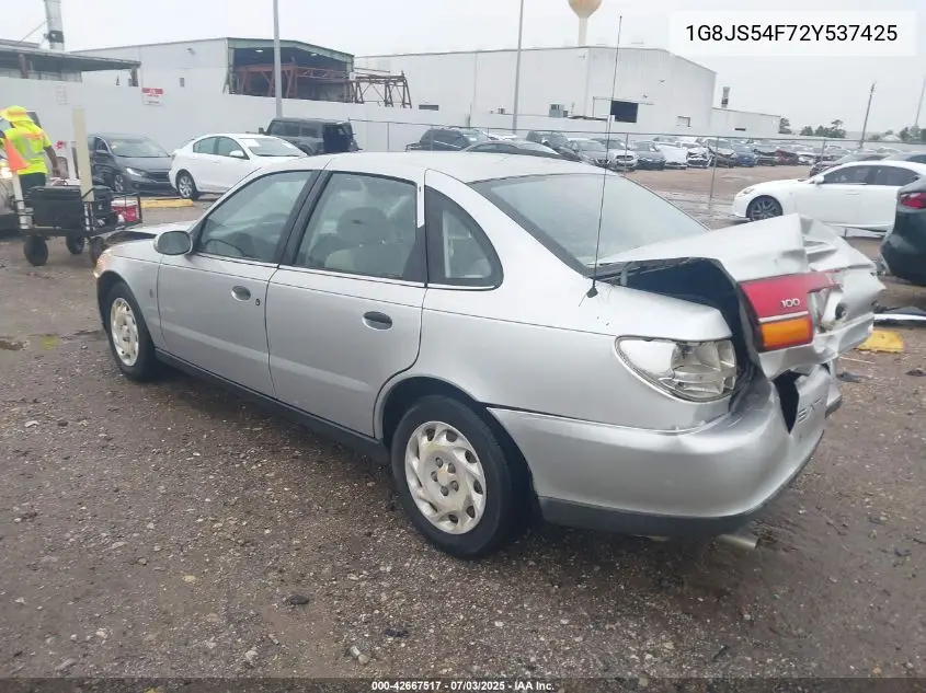 2002 Saturn L-Series L100 VIN: 1G8JS54F72Y537425 Lot: 42667517