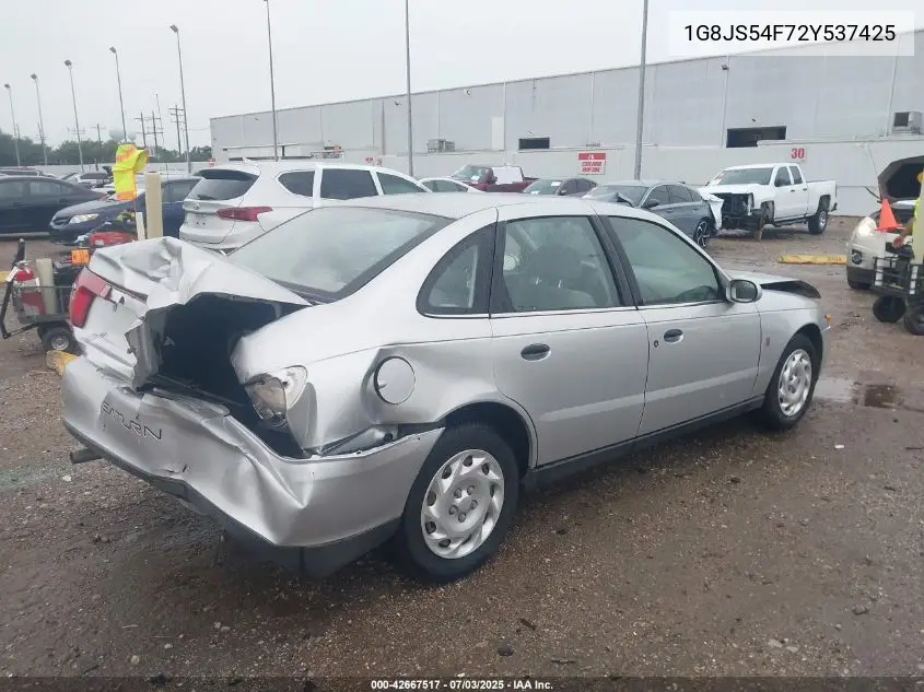 2002 Saturn L-Series L100 VIN: 1G8JS54F72Y537425 Lot: 42667517