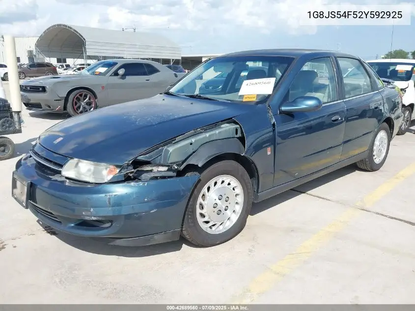 2002 Saturn L-Series L100 VIN: 1G8JS54F52Y592925 Lot: 42689560