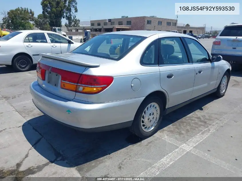 2002 Saturn L-Series L100 VIN: 1G8JS54F92Y593530 Lot: 42704497