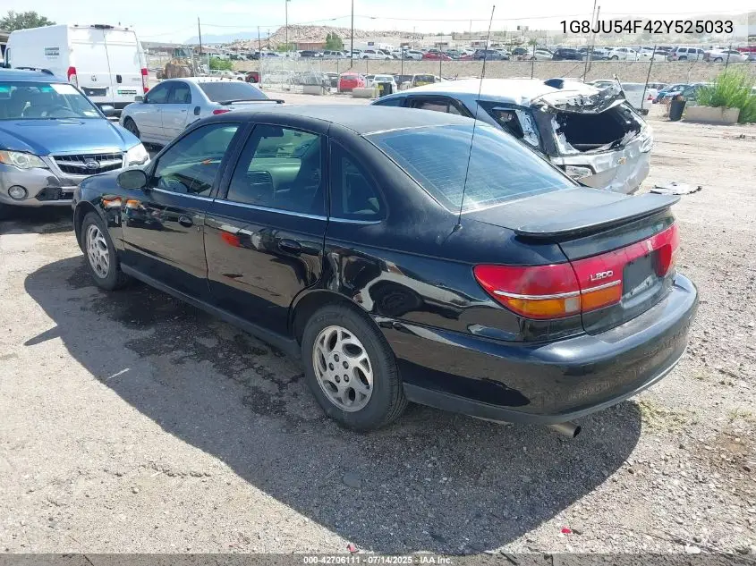 2002 Saturn L-Series L200 VIN: 1G8JU54F42Y525033 Lot: 42706111
