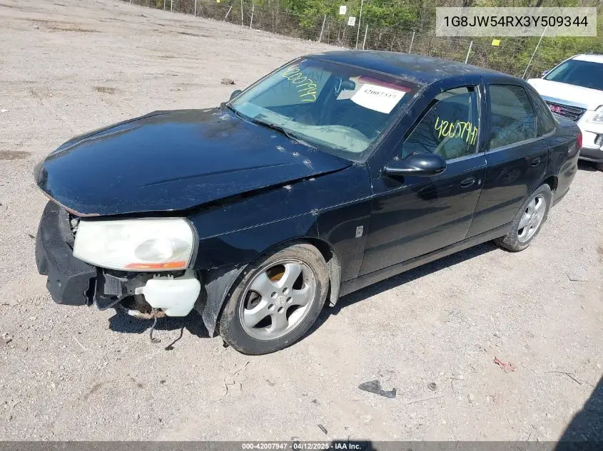 2003 Saturn L300 VIN: 1G8JW54RX3Y509344 Lot: 42007947