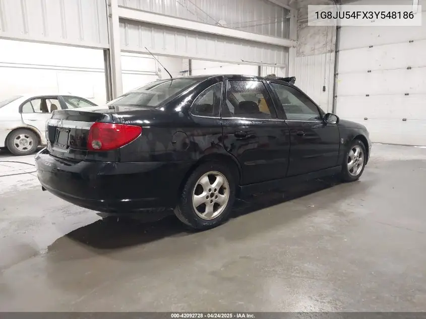 2003 Saturn L-Series L200 VIN: 1G8JU54FX3Y548186 Lot: 42092728