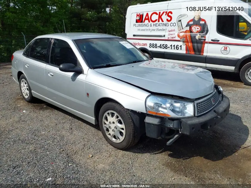 2003 Saturn L-Series L200 VIN: 1G8JU54F13Y543040 Lot: 42216906