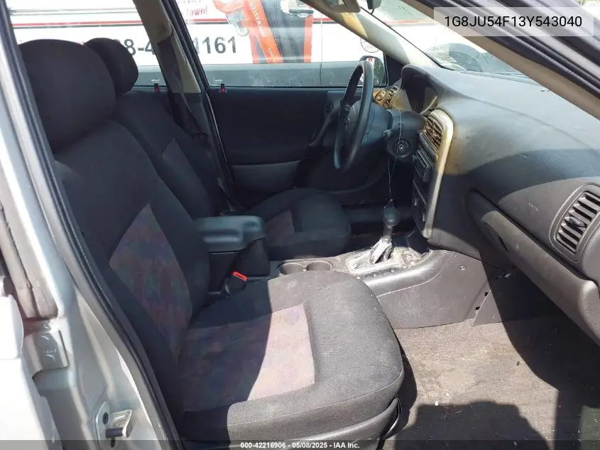 2003 Saturn L-Series L200 VIN: 1G8JU54F13Y543040 Lot: 42216906
