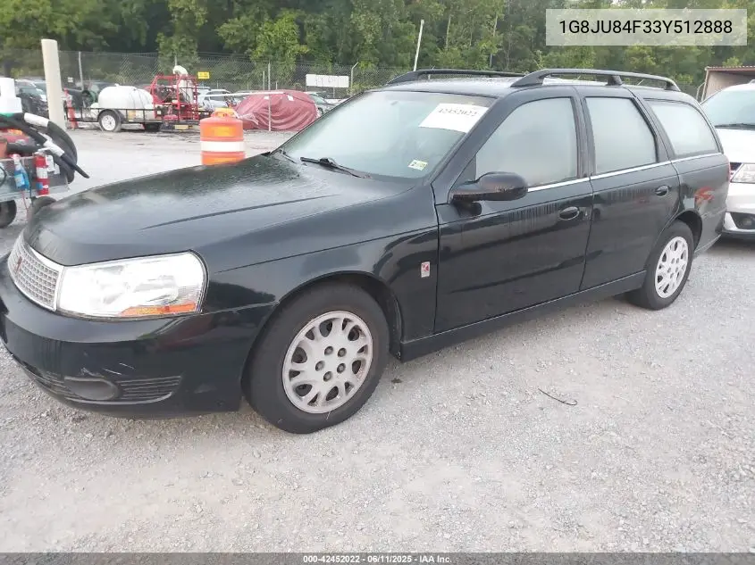 2003 Saturn L-Series Lw200 VIN: 1G8JU84F33Y512888 Lot: 42452022