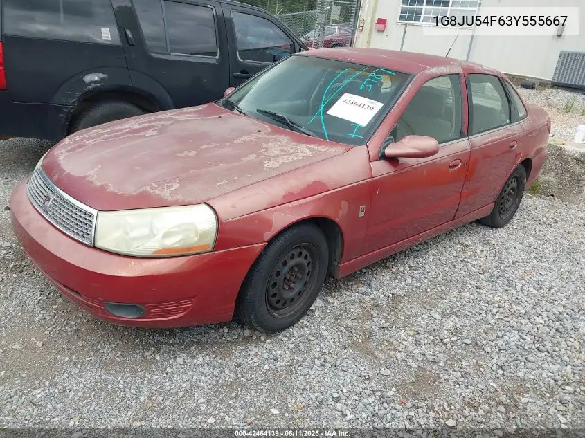 2003 Saturn L-Series L200 VIN: 1G8JU54F63Y555667 Lot: 42464139