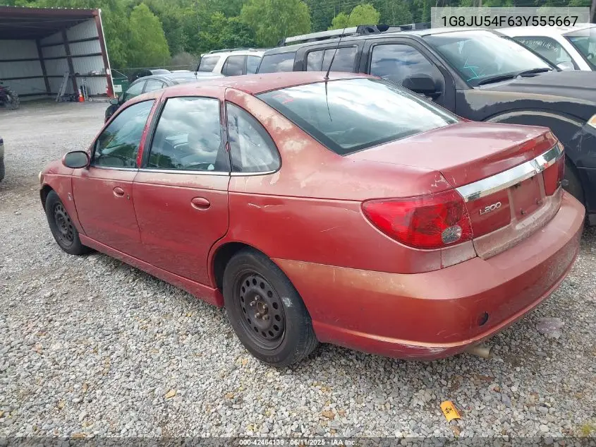 2003 Saturn L-Series L200 VIN: 1G8JU54F63Y555667 Lot: 42464139