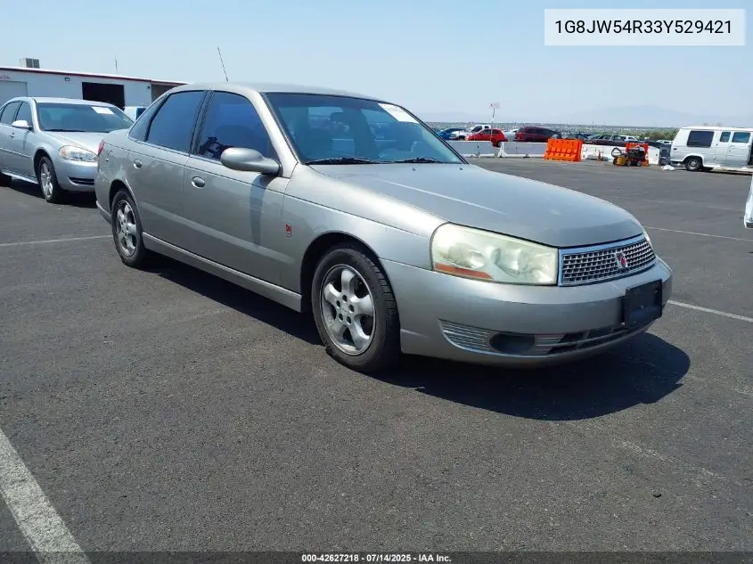 2003 Saturn L-Series L300 VIN: 1G8JW54R33Y529421 Lot: 42627218