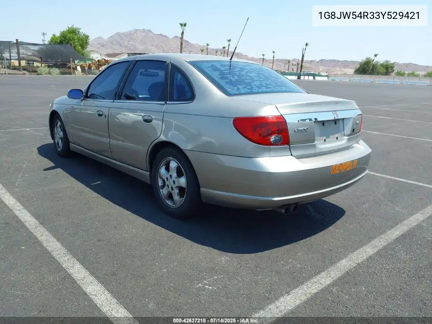 2003 Saturn L-Series L300 VIN: 1G8JW54R33Y529421 Lot: 42627218
