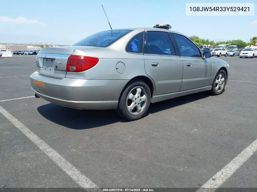 2003 Saturn L-Series L300 VIN: 1G8JW54R33Y529421 Lot: 42627218