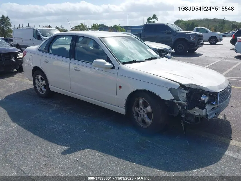 2004 Saturn L300 2 VIN: 1G8JD54R24Y515548 Lot: 37993601
