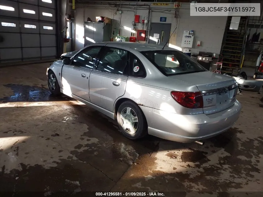 2004 Saturn L300 1 VIN: 1G8JC54F34Y515972 Lot: 41295581