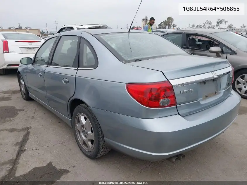 2004 Saturn L300 3 VIN: 1G8JL54R64Y506855 Lot: 42349223