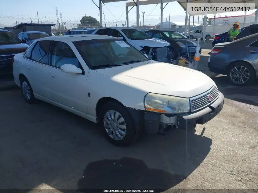 2004 Saturn L300 1 VIN: 1G8JC54F44Y512417 Lot: 42540395