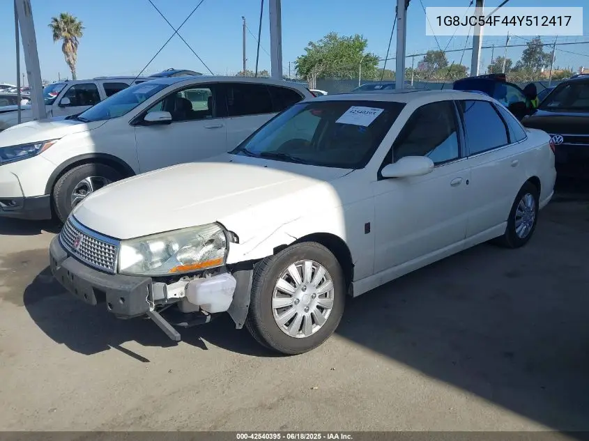 2004 Saturn L300 1 VIN: 1G8JC54F44Y512417 Lot: 42540395