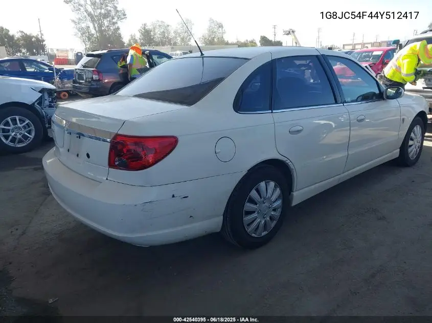 2004 Saturn L300 1 VIN: 1G8JC54F44Y512417 Lot: 42540395