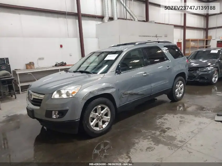 2007 Saturn Outlook Xr VIN: 5GZEV23747J139188 Lot: 42624300