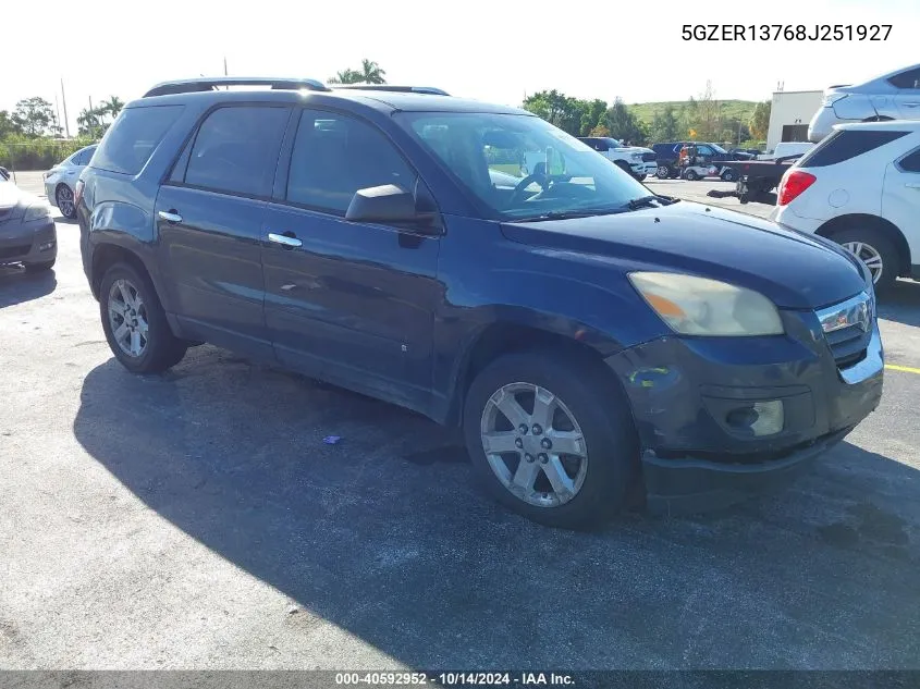 2008 Saturn Outlook Xe VIN: 5GZER13768J251927 Lot: 40592952