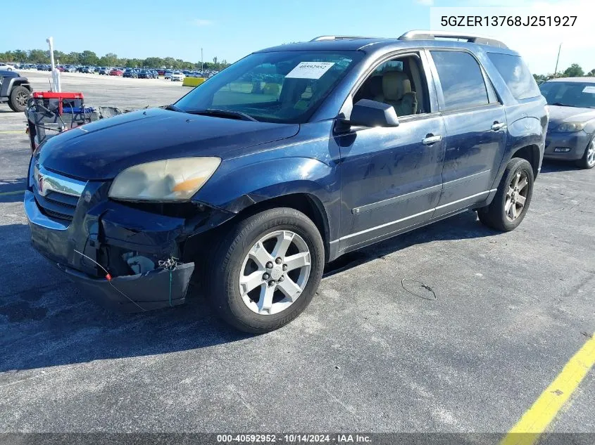 2008 Saturn Outlook Xe VIN: 5GZER13768J251927 Lot: 40592952