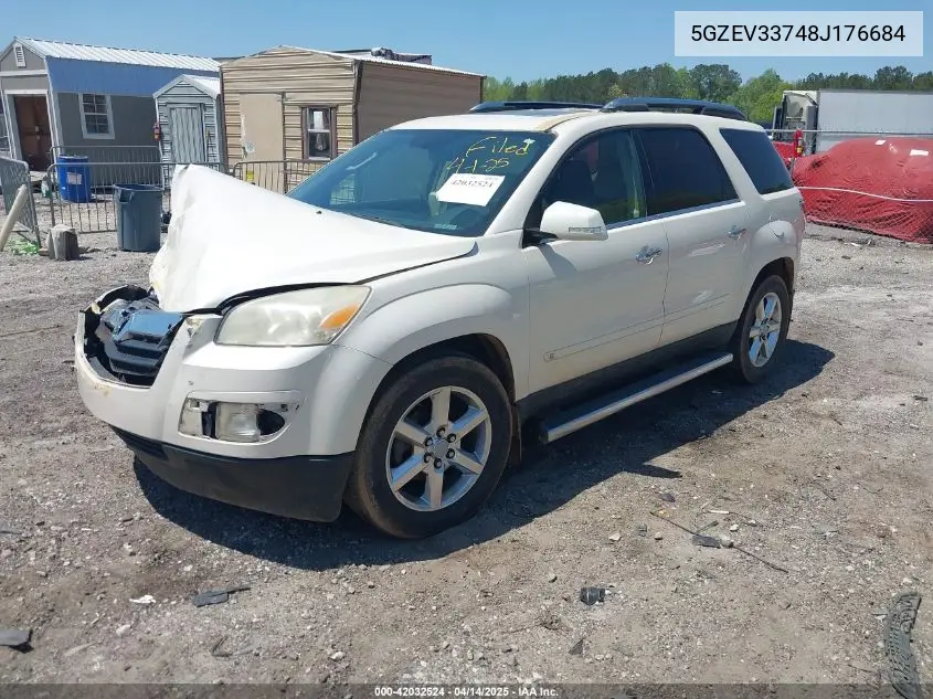 2008 Saturn Outlook Xr VIN: 5GZEV33748J176684 Lot: 42032524