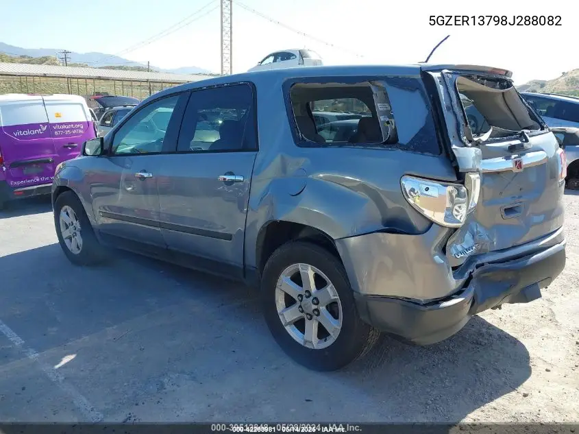 2008 Saturn Outlook Xe VIN: 5GZER13798J288082 Lot: 42263981