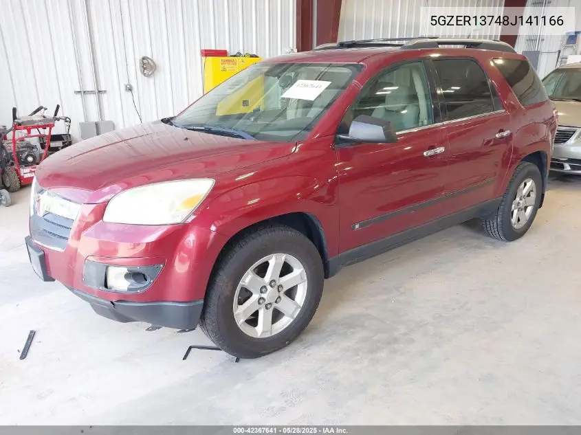 2008 Saturn Outlook Xe VIN: 5GZER13748J141166 Lot: 42367641