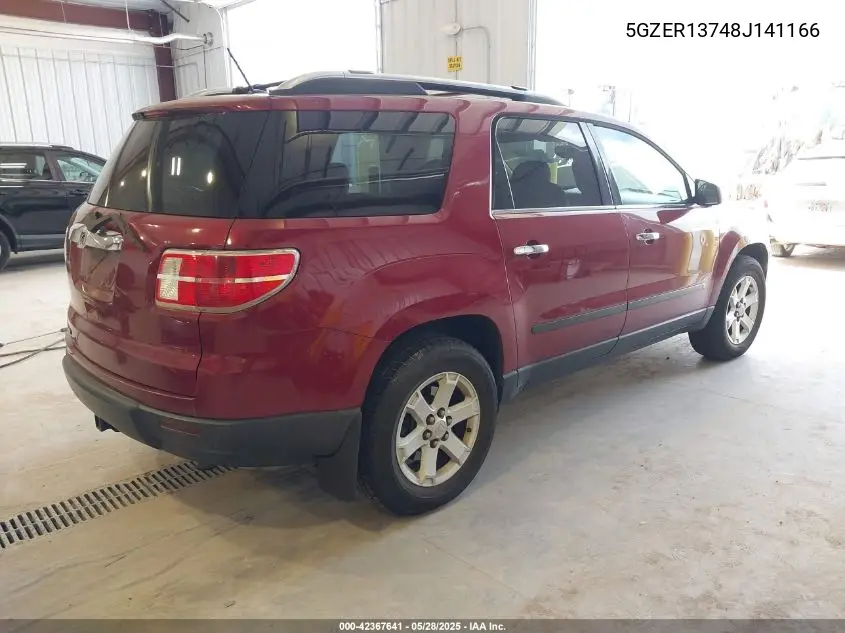 2008 Saturn Outlook Xe VIN: 5GZER13748J141166 Lot: 42367641