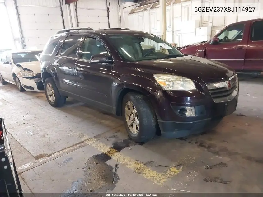 2008 Saturn Outlook Xr VIN: 5GZEV237X8J114927 Lot: 42486670