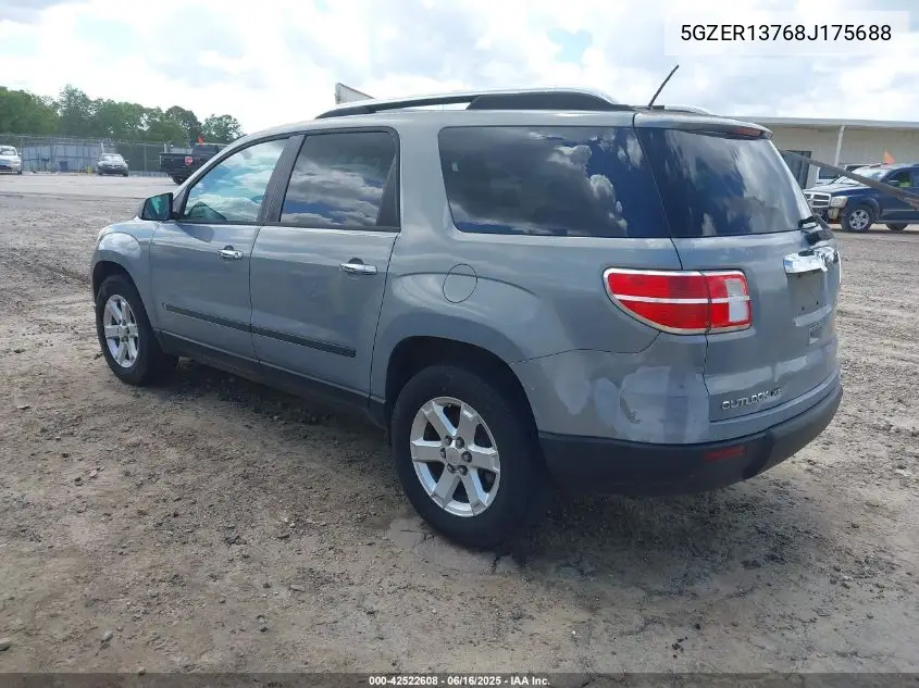 2008 Saturn Outlook Xe VIN: 5GZER13768J175688 Lot: 42522608