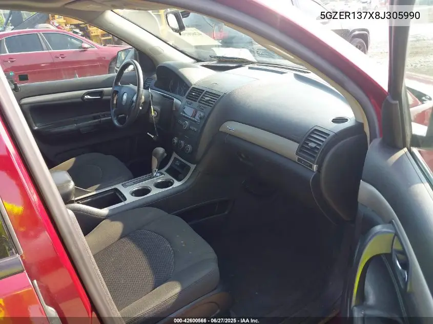 2008 Saturn Outlook Xe VIN: 5GZER137X8J305990 Lot: 42600566