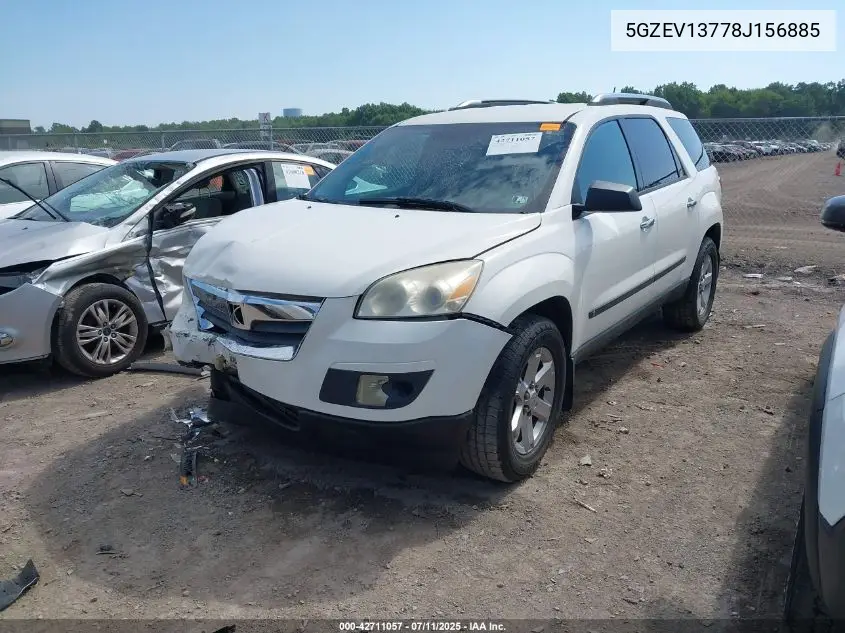 2008 Saturn Outlook Xe VIN: 5GZEV13778J156885 Lot: 42711057