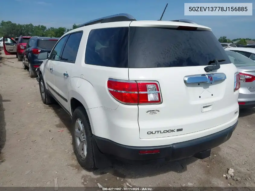 2008 Saturn Outlook Xe VIN: 5GZEV13778J156885 Lot: 42711057