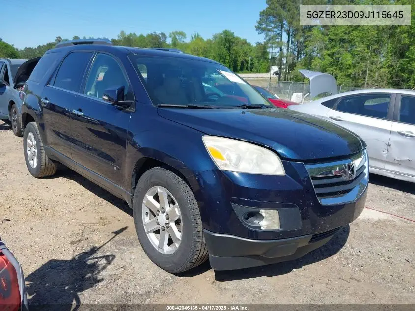 2009 Saturn Outlook Xr VIN: 5GZER23D09J115645 Lot: 42046135