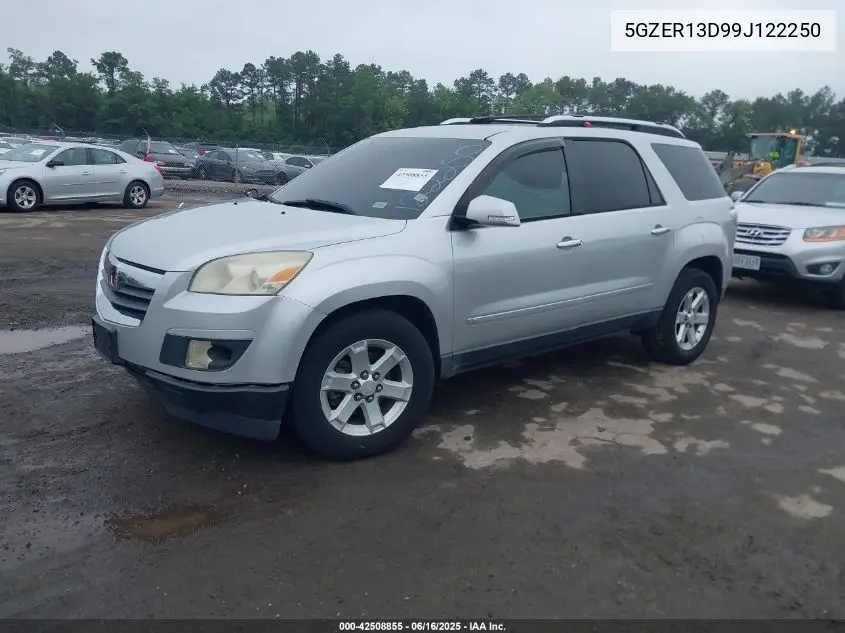 2009 Saturn Outlook Xe VIN: 5GZER13D99J122250 Lot: 42508855
