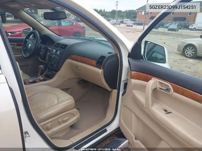 2009 Saturn Outlook Xr VIN: 5GZER23D99J154251 Lot: 42706938