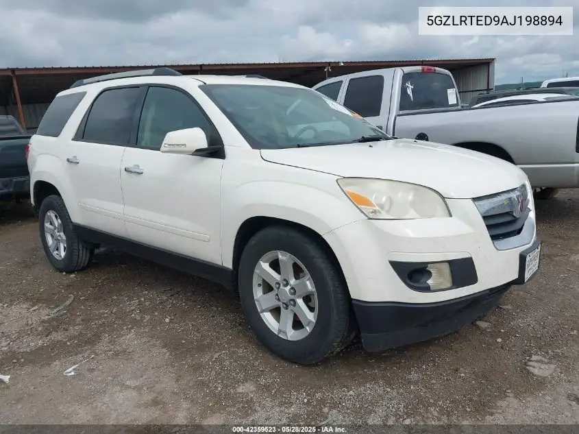 2010 Saturn Outlook Xe VIN: 5GZLRTED9AJ198894 Lot: 42359523