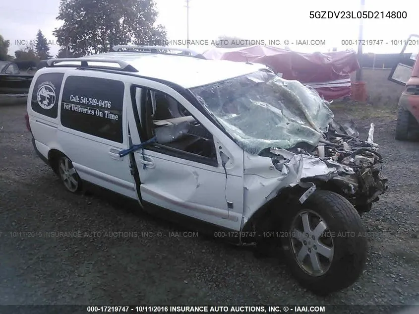 2005 Saturn Relay 3 VIN: 5GZDV23L05D214800 Lot: 17219747