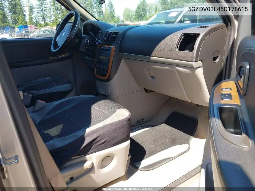 2005 Saturn Relay Fwd VIN: 5GZDV03L45D178615 Lot: 42574242