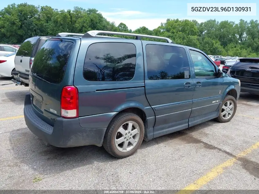 2006 Saturn Relay 3 VIN: 5GZDV23L96D130931 Lot: 42654759