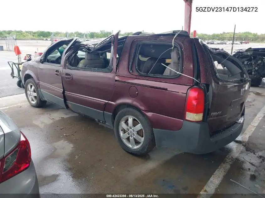 2007 Saturn Relay 3 VIN: 5GZDV23147D134272 Lot: 42423398