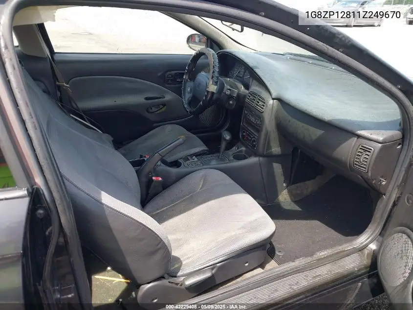 2001 Saturn Sc1 VIN: 1G8ZP12811Z249670 Lot: 42229408