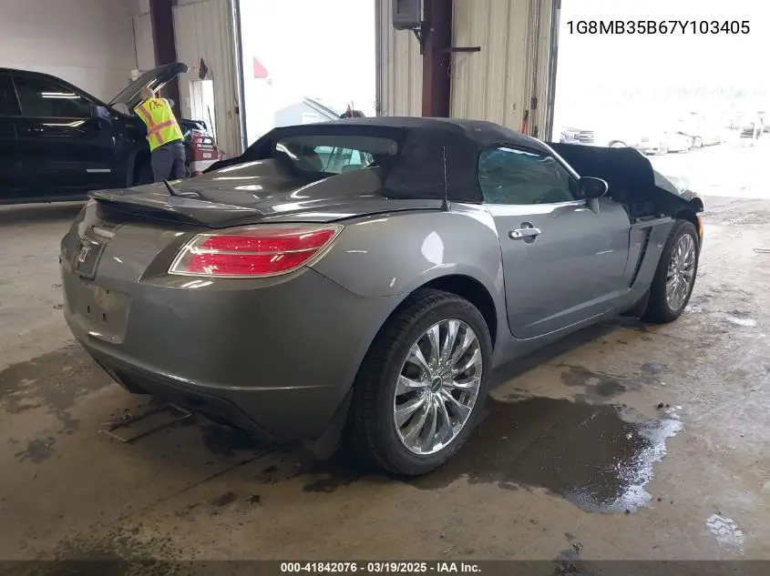 2007 Saturn Sky VIN: 1G8MB35B67Y103405 Lot: 41842076