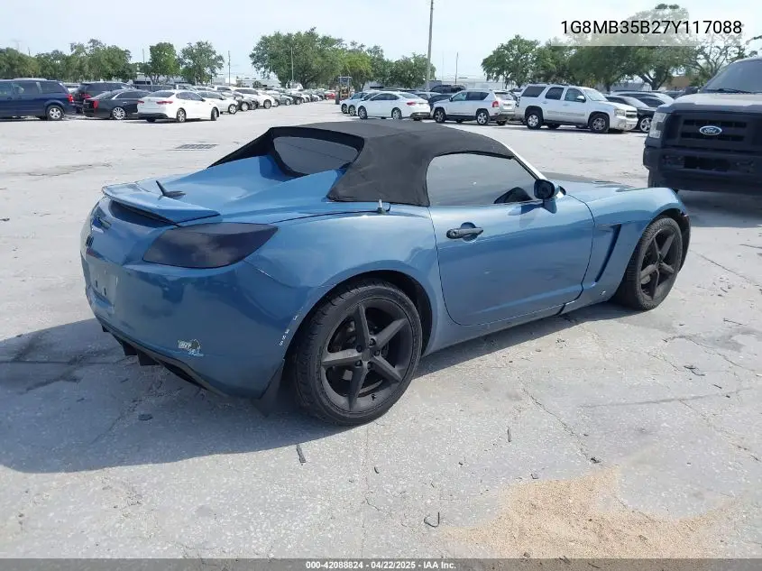 2007 Saturn Sky VIN: 1G8MB35B27Y117088 Lot: 42088824