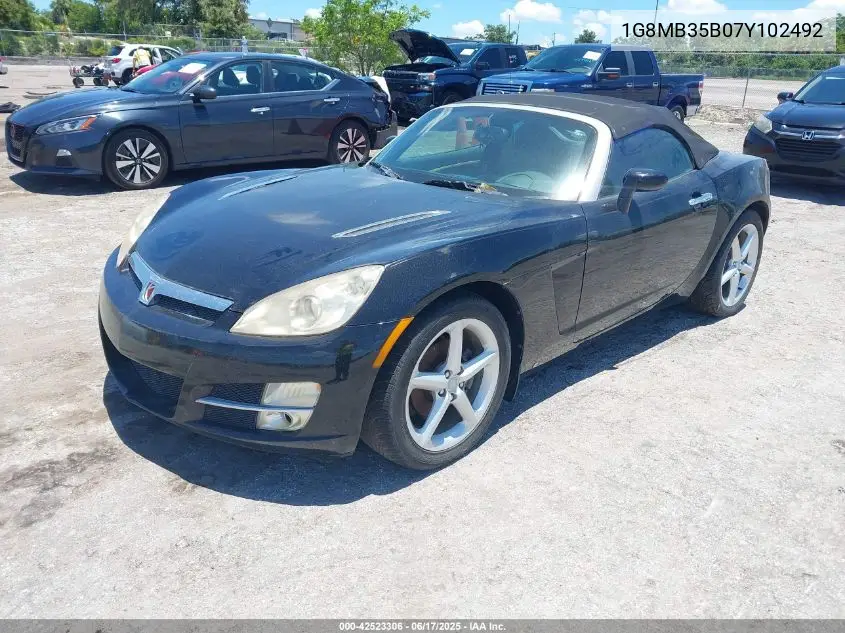 2007 Saturn Sky VIN: 1G8MB35B07Y102492 Lot: 42523306